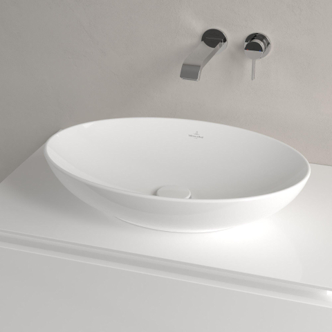Villeroy & Boch Loop & friends vasque à poser - 56x38cm - ovale sans trop-plein blanc SW644093