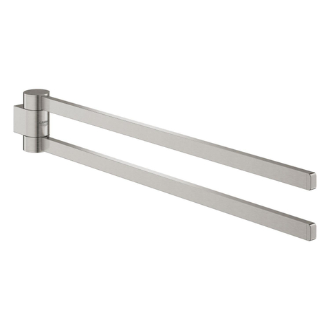 Grohe Selection Handdoekhouder - 40cm - dubbel - draaibaar - Supersteel (RVS) SW444234
