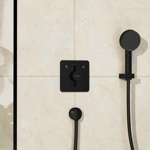 Hansgrohe DuoTurn Q Inbouw mengkraan - voor 2 functies - mat zwart SW918566