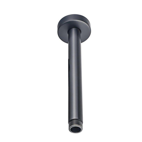 Fortifura Calvi Inbouw Regendoucheset - thermostatisch - plafondarm - 25cm - hoofddouche - staaf handdouche - gladde doucheslang - PVD - geborsteld gunmetal (antraciet) SW809519