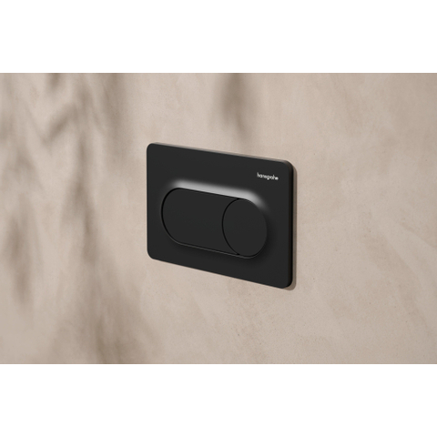 Hansgrohe IFrame Original S Drukplaatvoor - dualflush - mat zwart SW1413625