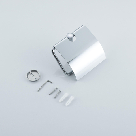 Fortifura Calvi Toiletaccessoireset 5-delig - toiletrolhouder - reserverolhouder - toiletborstelhouder - handdoekhaak - pedaalemmer - hoogglans chroom SW1478235