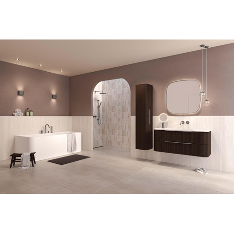 INK Concept R Wastafelonderkast - 120x45x52cm - 2 lades - opliggende grepen - gefreesd - afgeronde hoeken - MDF - dark veneer SW1405443