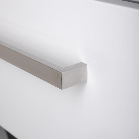 Saniclass Sharp meuble sous lavabo 59x25x45.5cm avec softclose sans porte 1 tiroir blanc haute brilliance SW86419