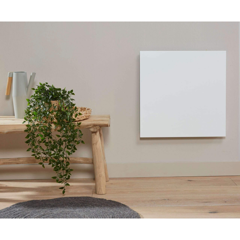 Eurom Mon Soleil Panneau infrarouge - 63,7x63,8cm - IP24 - 360watt - wifi - sol/mur - Horizontal / Vertical - métal blanc mat SW999859