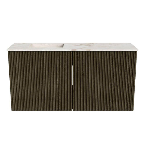 Mondiaz JOYA-DLUX 80cm toiletmeubel - kleur Shadow - Wastafel FAYE positie Links Zonder kraangat kleur Frappe. SW1422712