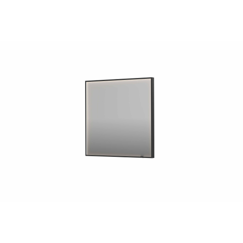 INK SP19 miroir – rectangle – 80 x 80 cm – LED directe tout autour – Metal black brossé (anthracite) SW955901