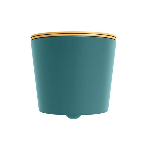 Mondiaz LAVIE WC suspendu – sans bride – 36 x 53 cm – avec abattant softclose – Smag (vert), abattant Ocher (jaune) SW1208784