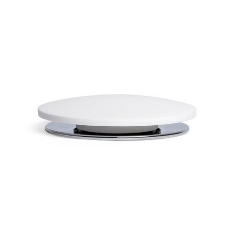 Ideavit Pop up Bonde de vidage plate Solid surface chromé blanc SW86601