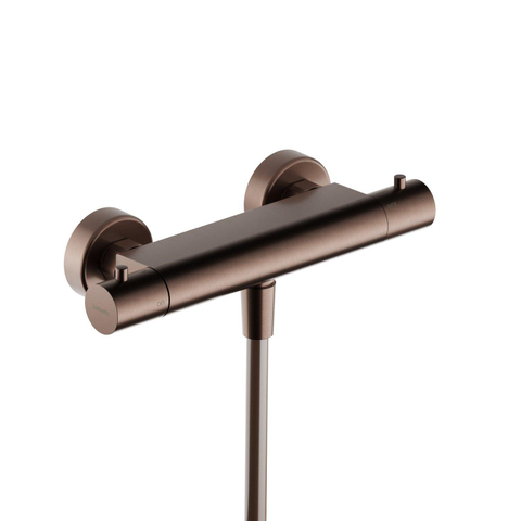 Hotbath Ace Douchemengkraan - thermostatisch - opbouw - doucheslang - PVD - geborsteld koper SW1117584