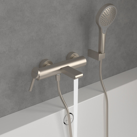 Villeroy & Boch Dawn 1 greeps badkraan - Brushed Nickel (rvs) SW974054