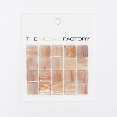 ÉCHANTILLON The Mosaic Factory Amsterdam mosaïque 2x2x0.4cm pour mur et sol pour intérieur et extérieur carré Verre Rose SW861897
