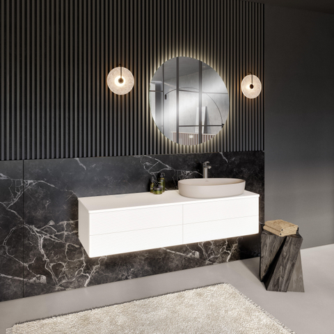 Villeroy & Boch Antao 1 greeps wastafelkraan verhoogd - met push open afvoergarnituur - Brushed Nickel (rvs) SW974199