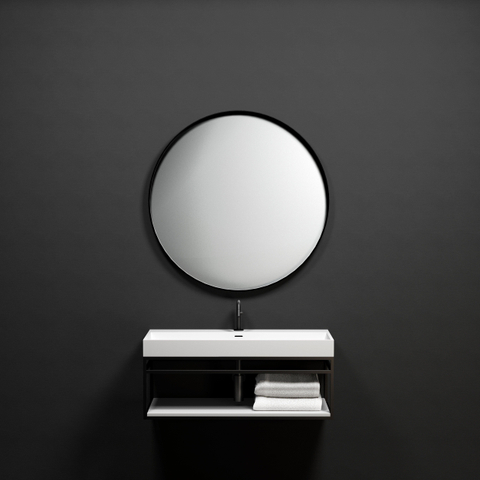 Clou Frame 90x42cm profil tubulaire Noir mat SW411463