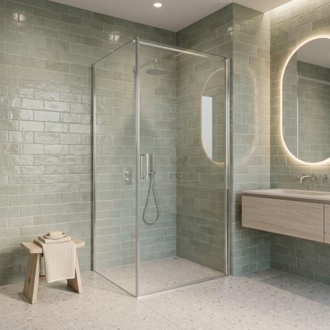 Fortifura Galeria Douchecabine - 80x160x200cm - profiel veiligheidsglas - antikalk - chroom SW1443533