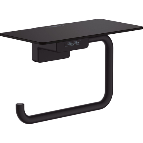 Hansgrohe AddStoris Q closetrolhouder - met planchet - mat zwart SW651131