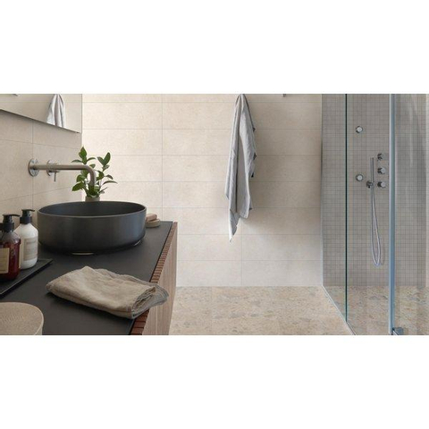ÉCHANTILLON Ceralto Fragmenta Craft Carreau mural 30x90cm 10mm rectifié R10 pâte blanche Blanco SW913356