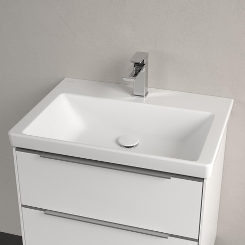 Villeroy & Boch Subway 3.0 Lavabo - 650 x 470 x 165 stone white mat (blanc) CeramicPlus - sans trop-plein SW702150