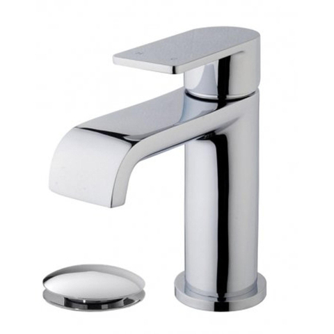 Xellanz Lima wastafelkraan - opbouw - met klikwaste - chroom SW10550