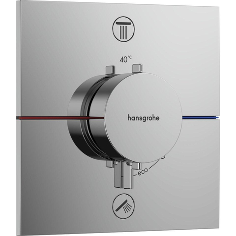 Hansgrohe Raindance Select Doucheset - handdouche - doucheslang - handdouchehouder - hoofddouche - thermostaat - inbouwdeel - hoogglans chroom SW1208488
