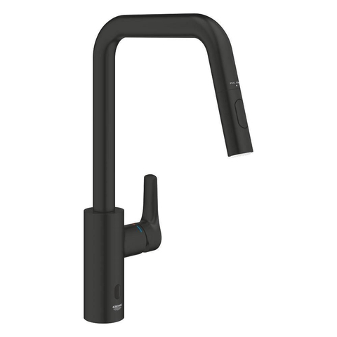 Grohe Eurosmart Keukenmengkraan - hoog - draaibare uitloop - matte black (mat zwart) SW1234874
