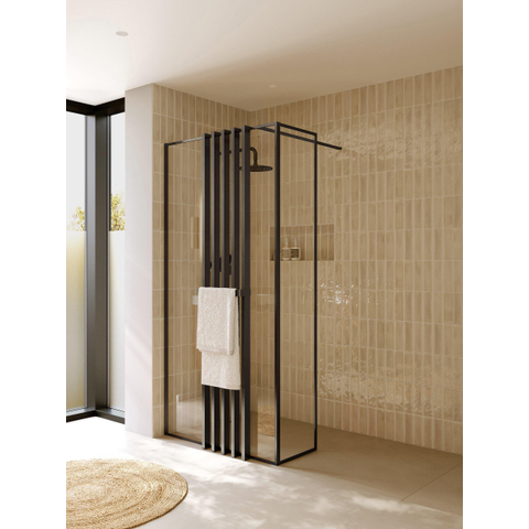Riho Define Deco Screen - avec porte-serviettes - Gunmetal mat SW1185412