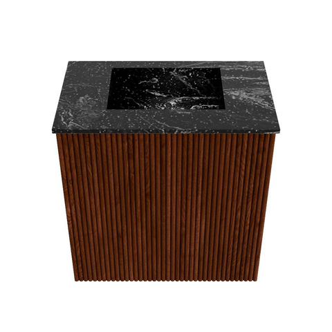 Mondiaz JOYA-DLUX 40cm toiletmeubel - kleur Ruby - Wastafel FAYE positie Midden Zonder kraangat kleur Lava. SW1423625