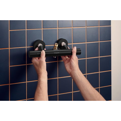 Hansgrohe Activera Select S 95 kit de rénovation - 2jets - EcoSmart avec Ecostat Fine - barre de glissement 65cm - noir mat SW1388062