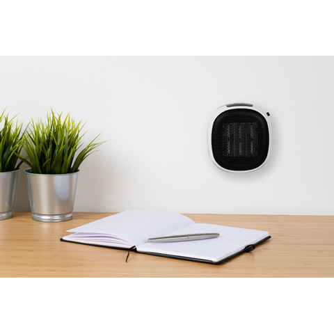 Eurom Plug in heater Chauffage céramique Prise murale 700 watts blanc noir SW486883