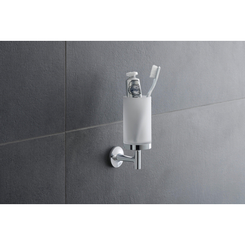 Duravit Starck T Tandenborstelhouder - matglas - hoogglans chroom SW297092
