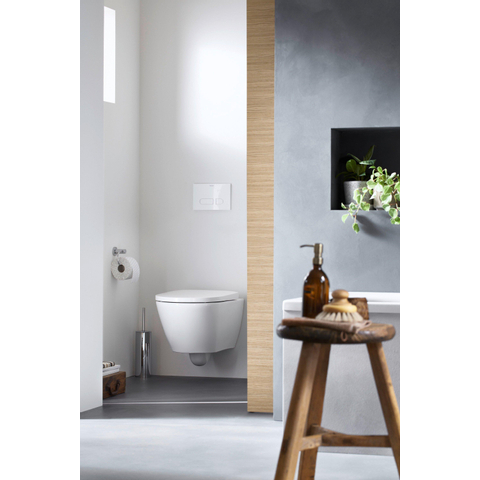 Duravit D-code Closetrolhouder - zonder klep - hoogglans chroom GA49435