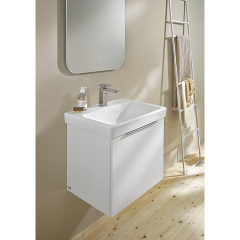 Villeroy & Boch Architectura wastafel - 60x44.5cm - met 1 kraangat - zonder overloop CeramicPlus - White Alpine (glans wit) SW1171017