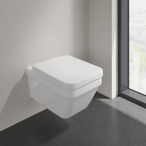 Villeroy & Boch Architectura Omnia Architectura wandcloset - diepspoel DirectFlush hoekig - 37x53cm - White Alpine (glans wit) 1025077