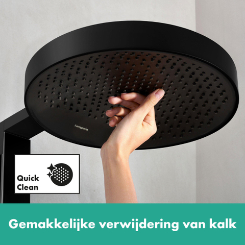 Hansgrohe RainFinity Showerpipe - 360 - 1jet - met showertablet - 350 - mat zwart SW918136