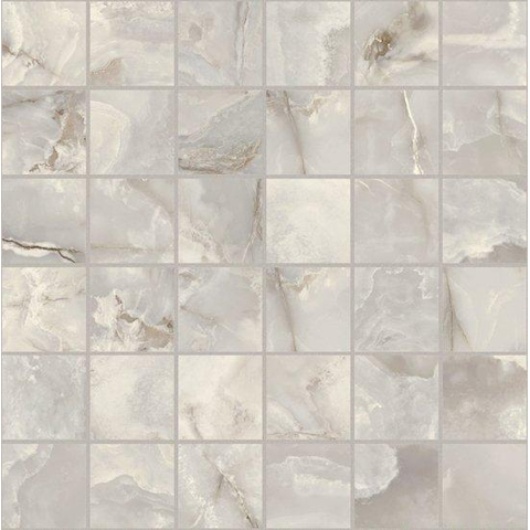 Ceralto Prato Facet Mozaïektegel - 30x30cm - 9mm - Silver glans SW1431020