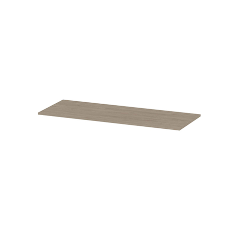 INK Topdeck Plan de lavabo - 120x45x2cm - pour meuble bas - MFC Chêne ivoire SW798479