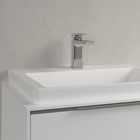 Villeroy & Boch Subway 3.0 Lavabo - 600 x 470 x 165 stone white mat (blanc) CeramicPlus - sans trop-plein - bord meulé SW702162