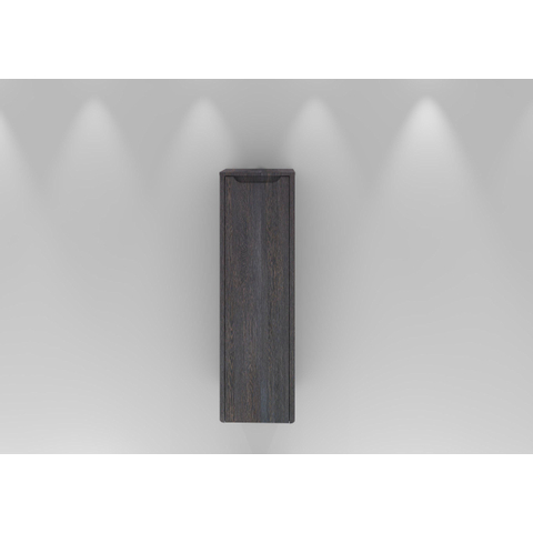 H&R badmeubelen Juice Hoge Kast - 40x35x130cm - met ronde hoeken - 1 deur - rechtsdraaiend - wenge SW875283