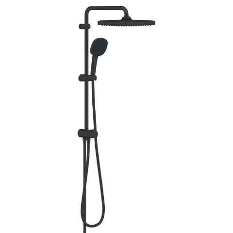 GROHE Vitalio Comfort 250 Quickfix Regendoucheset - 25cm - hoofddouche - vierkante handdouche - 2 straalsoorten - matte black TWEEDEKANS OUT12981