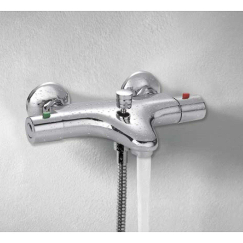 Go by Van Marcke Isisave mitigeur de bain thermostatique économique en eau chrome SW289960