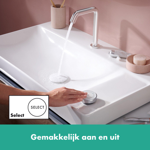 Hansgrohe Tecturis s 2-gats wastafelkraan - 150 - coolstart - met waste - hoogglans chroom SW918766