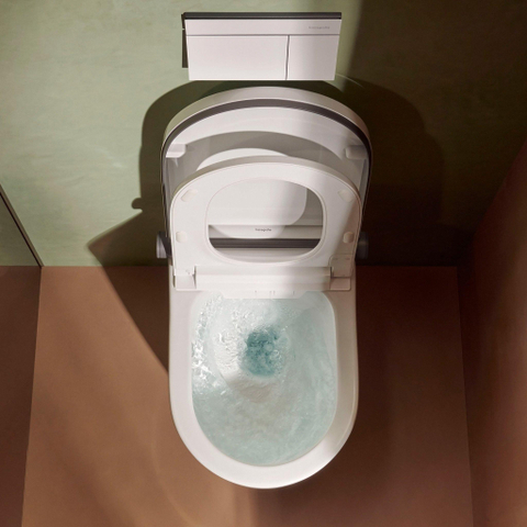 Hansgrohe XtraStoris Rock Porte-brosse WC - porte-rouleau - porte carrelable - blanc mat SW1590300