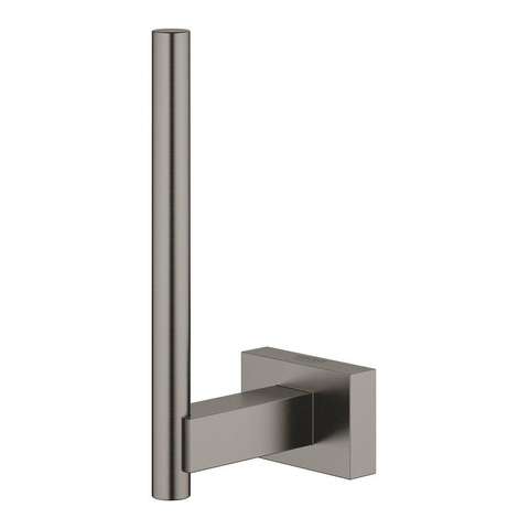 GROHE Essentials Cube reserve closetrolhouder brushed hard graphite SW444226