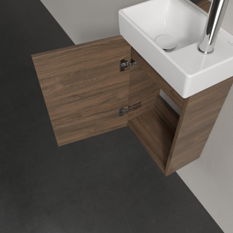 Villeroy & Boch Avento meuble bas pour lavabo - 1 porte 34x51,4x20,2cm - charnières à gauche chêne arizona SW448533