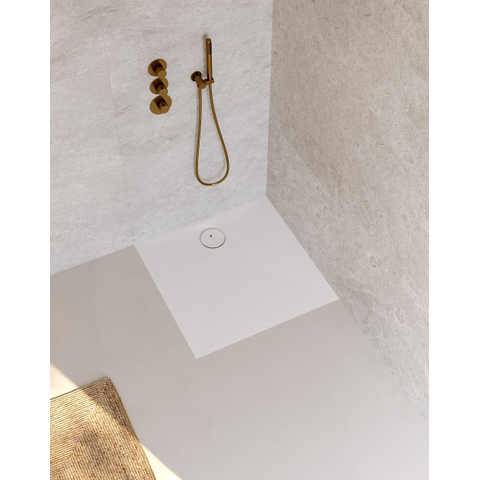 Riho Nuvia Douchevloer - 80x80cm - antibacterieel - purite - white matt SW1585111