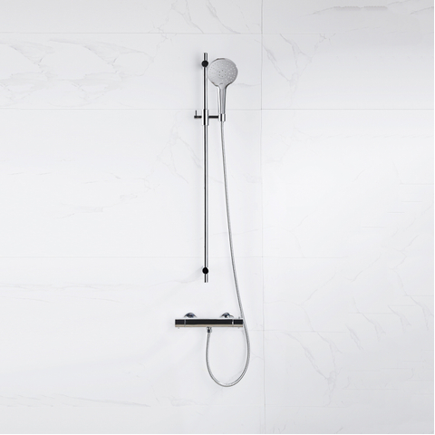 Fortifura Calvi Handdouche - diameter 12cm - rond - 3 standen - hoogglans chroom SW496814