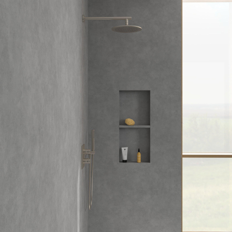 Villeroy & Boch Universal Showers regendouche - 252mm rond - Brushed Nickel (rvs) SW974352