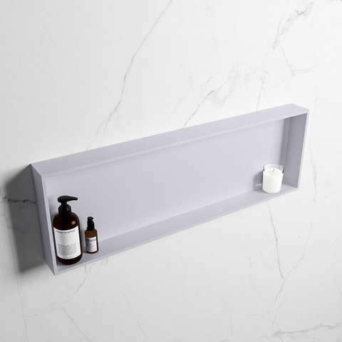 Mondiaz Easy nis 29.5x89.5x8cm voor Inbouw/opbouw 1 open vak Solid surface Cale/Cale SW643691