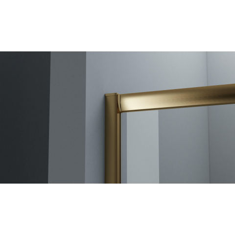 Adema Dawn Cabine de douche - 90x90cm - quart de cercle - or mat SW1381733