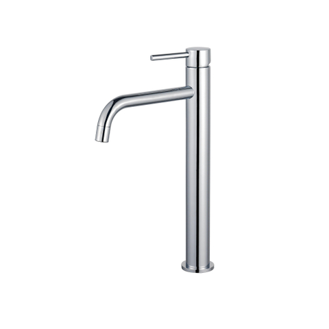 Fortifura Calvi Slim Wastafelkraan - 32cm - verhoogd - opbouw - hoogglans chroom SW377813